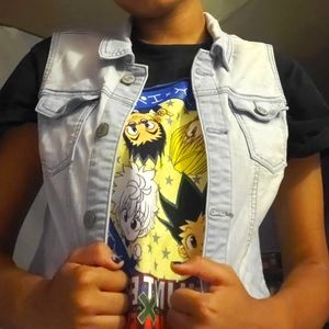 Sleeveless Blue Jean Jacket Wax Jean